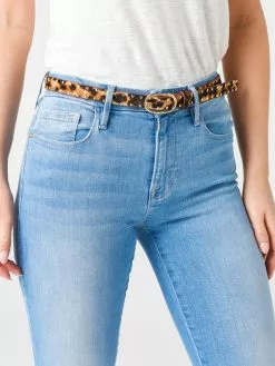 Frame Women's Petite Studded Oval Buckle Belt
