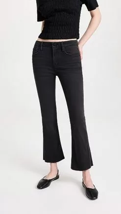 FRAME Le Cropped Mini Boot Raw Edge Jeans