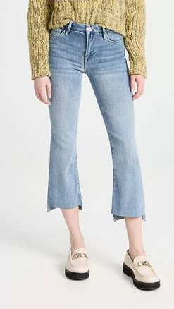 FRAME Le Crop Mini Boot Step Fray Jeans