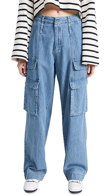 FRAME Relaxed Straight Cargo Jeans - Image 6