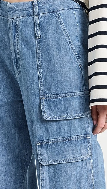 FRAME Relaxed Straight Cargo Jeans - Image 7