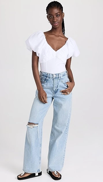 FRAME Puff Sleeve Top - Image 4